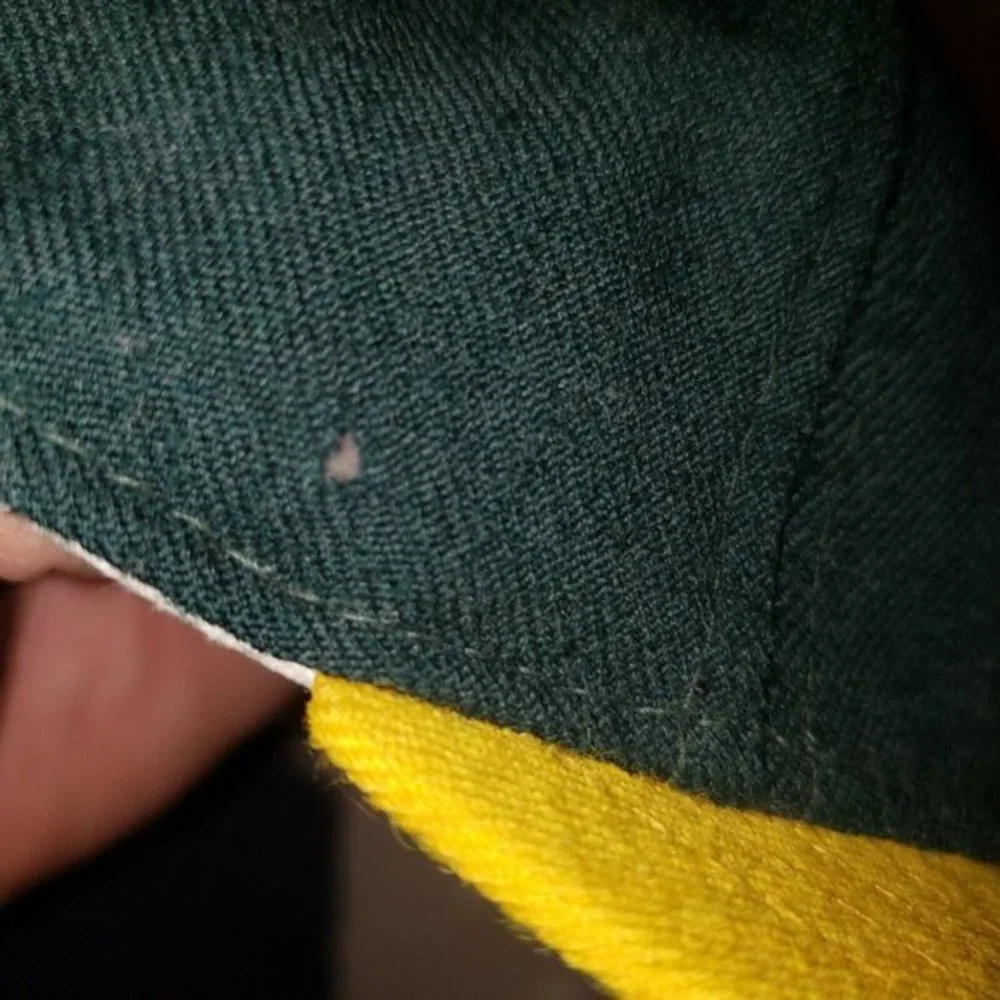 Oakland Athletics A's New Era Diamond Col Fitted Wool Hat MLB Size 7 Made in USA